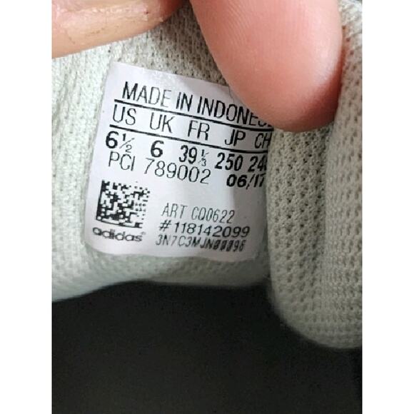 Youth adidas Pro Model Sz 6.5 008277 Pastel Green Casual Shoes Sneakers - Picture 7 of 8